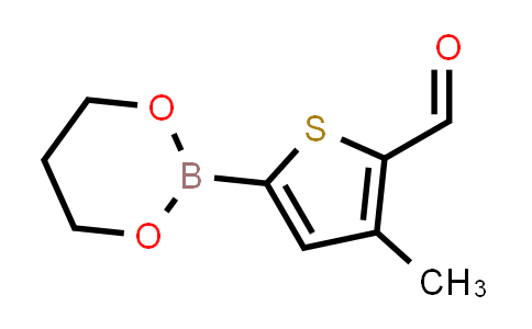 CAS No. 374537-98-1, 5-(1,3,2-Dioxaborinan-2-yl)-3-methylthiophene-2-carbaldehyde
