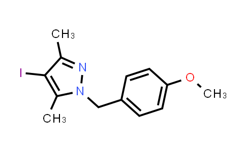 CAS No. 374756-59-9, 4-Iodo-1-[(4-methoxyphenyl)methyl]-3,5-dimethyl-1H-pyrazole
