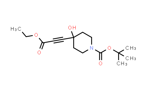 CAS No. 374794-90-8, tert-Butyl 4-(3-ethoxy-3-oxoprop-1-yn-1-yl)-4-hydroxypiperidine-1-carboxylate