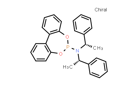 CAS No. 376355-58-7, N,N-Bis((S)-1-phenylethyl)dibenzo[d,f][1,3,2]dioxaphosphepin-6-amine