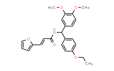 CAS No. 376621-31-7, 2-Propenamide, N-[(3,4-dimethoxyphenyl)(4-ethoxyphenyl)methyl]-3-(2-furanyl)-