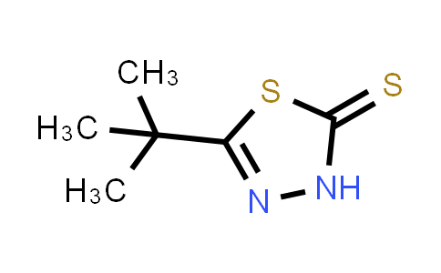 CAS No. 37751-74-9, 5-(tert-Butyl)-1,3,4-thiadiazole-2(3H)-thione