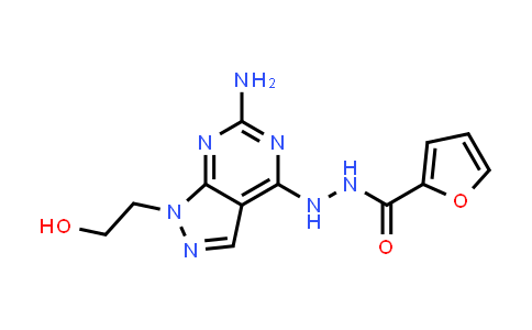 CAS No. 377729-86-7, N'-(6-amino-1-(2-hydroxyethyl)-1H-pyrazolo[3,4-d]pyrimidin-4-yl)furan-2-carbohydrazide