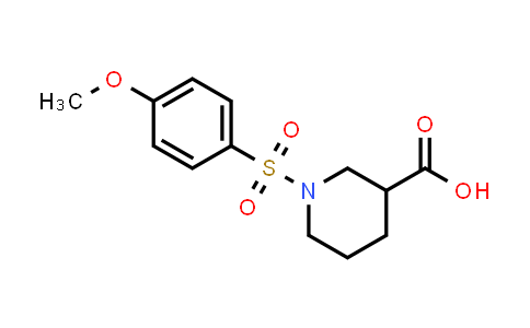 CAS No. 377770-58-6, 1-[(4-Methoxyphenyl)sulfonyl]piperidine-3-carboxylic acid