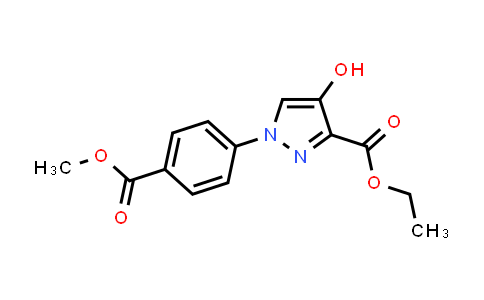 CAS No. 379236-28-9, Ethyl 4-hydroxy-1-(4-(methoxycarbonyl)phenyl)-1H-pyrazole-3-carboxylate