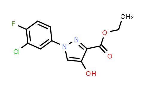 CAS No. 379241-53-9, Ethyl 1-(3-chloro-4-fluorophenyl)-4-hydroxy-1H-pyrazole-3-carboxylate