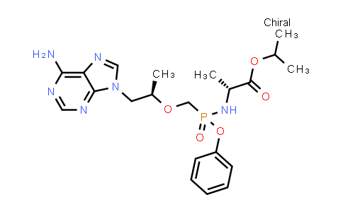CAS No. 379270-36-7, (2R)-isopropyl 2-((((((R)-1-(6-amino-9H-purin-9-yl)propan-2-yl)oxy)methyl)(phenoxy)phosphoryl)amino)propanoate