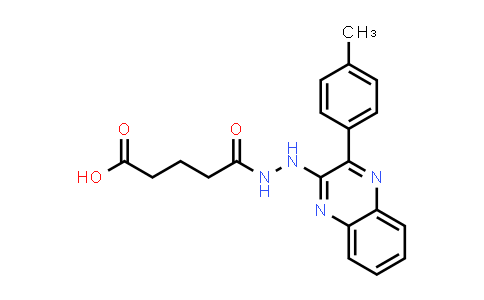 CAS No. 379707-51-4, 5-Oxo-5-(2-(3-(p-tolyl)quinoxalin-2-yl)hydrazinyl)pentanoic acid