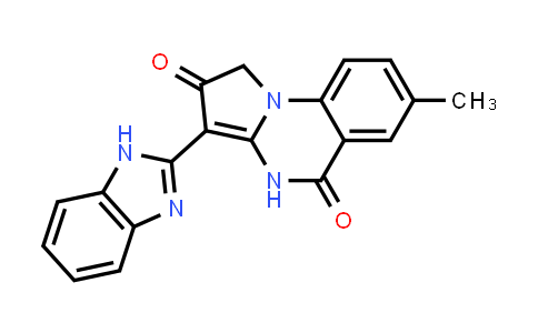 CAS No. 380384-57-6, 3-(1H-Benzo[d]imidazol-2-yl)-7-methylpyrrolo[1,2-a]quinazoline-2,5(1H,4H)-dione