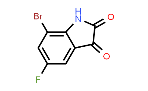 CAS No. 380431-78-7, 7-Bromo-5-fluoroindoline-2,3-dione