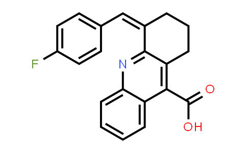 CAS No. 380437-34-3, (Z)-4-(4-Fluorobenzylidene)-1,2,3,4-tetrahydroacridine-9-carboxylic acid
