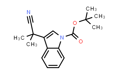 CAS No. 380626-46-0, tert-Butyl 3-(2-cyanopropan-2-yl)-1H-indole-1-carboxylate