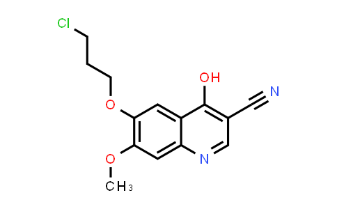 CAS No. 380844-30-4, 3-Quinolinecarbonitrile, 6-(3-chloropropoxy)-4-hydroxy-7-methoxy-