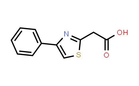 CAS No. 38107-10-7, 2-(4-Phenylthiazol-2-yl)acetic acid