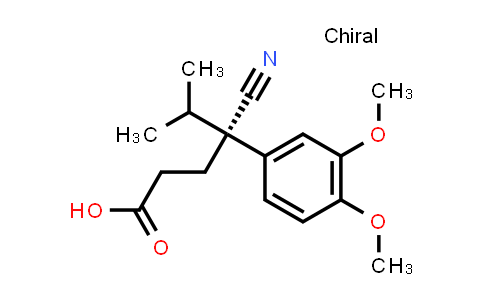CAS No. 38175-99-4, (R)-4-Cyano-4-(3,4-dimethoxyphenyl)-5-methylhexanoic acid