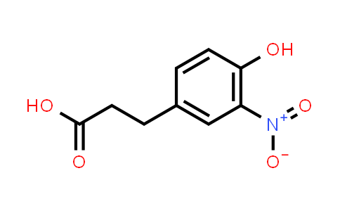 CAS No. 38196-09-7, 3-(4-Hydroxy-3-nitrophenyl)propanoic acid