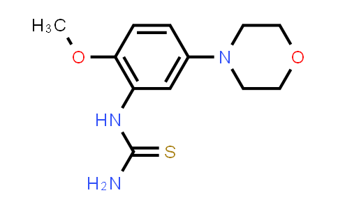 CAS No. 383870-59-5, 1-(2-Methoxy-5-morpholinophenyl)thiourea