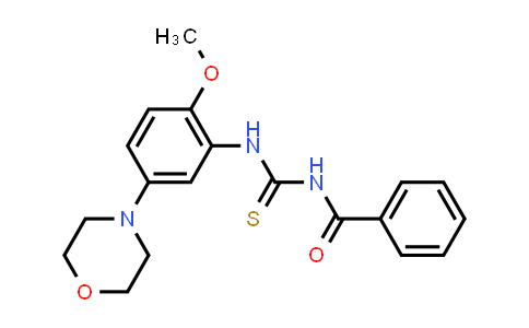 CAS No. 383870-86-8, N-(2-methoxy-5-morpholinophenylcarbamothioyl)benzamide