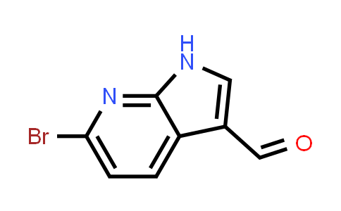 CAS No. 383875-60-3, 1H-Pyrrolo[2,3-b]pyridine-3-carboxaldehyde, 6-bromo-