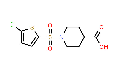 CAS No. 384847-76-1, 1-((5-Chlorothiophen-2-yl)sulfonyl)piperidine-4-carboxylic acid