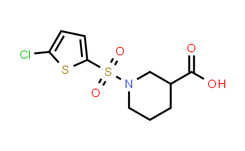 CAS No. 384847-77-2, 1-[(5-Chloro-2-thienyl)sulfonyl]piperidine-3-carboxylic acid