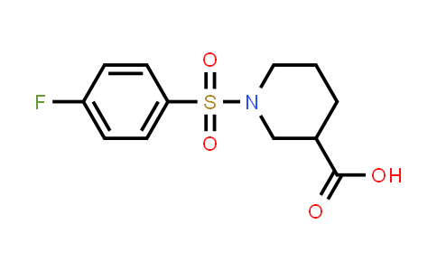 CAS No. 385403-97-4, 1-[(4-Fluorophenyl)sulfonyl]piperidine-3-carboxylic acid