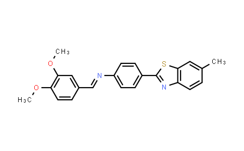 CAS No. 385790-72-7, Benzenamine, N-[(3,4-dimethoxyphenyl)methylene]-4-(6-methyl-2-benzothiazolyl)-