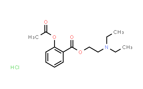 CAS No. 3861-78-7, 2-(Diethylamino)ethyl 2-acetoxybenzoate hydrochloride