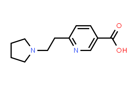 CAS No. 387350-41-6, 6-(2-(Pyrrolidin-1-yl)ethyl)nicotinic acid