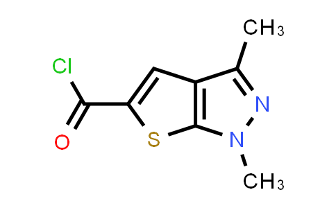 CAS No. 388088-75-3, 1,3-Dimethyl-1H-thieno[2,3-c]pyrazole-5-carbonyl chloride