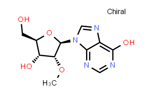 CAS No. 3881-21-8, 9-((2R,3R,4R,5R)-4-Hydroxy-5-(hydroxymethyl)-3-methoxytetrahydrofuran-2-yl)-9H-purin-6-ol