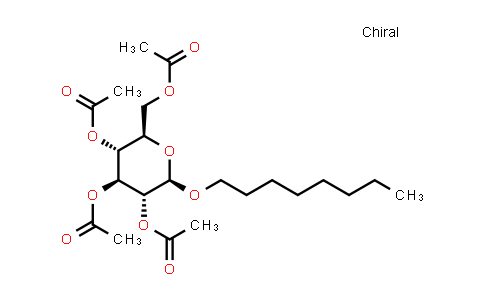 CAS No. 38954-67-5, (2R,3R,4S,5R,6R)-2-(Acetoxymethyl)-6-(octyloxy)tetrahydro-2H-pyran-3,4,5-triyl triacetate