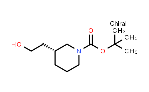 CAS No. 389889-62-7, tert-Butyl (R)-3-(2-hydroxyethyl)piperidine-1-carboxylate