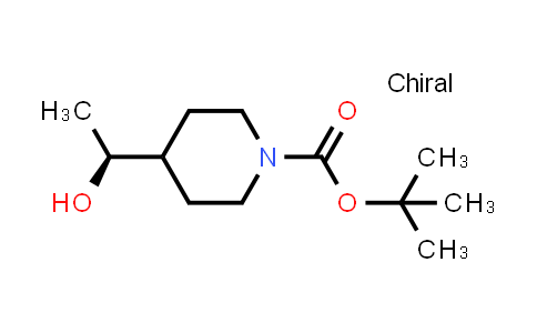 CAS No. 389889-82-1, (S)-tert-butyl 4-(1-hydroxyethyl)piperidine-1-carboxylate