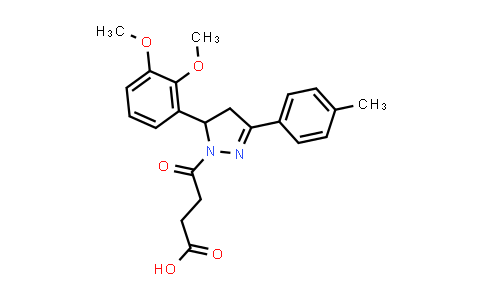 392308-58-6 | 4-(5-(2,3-Dimethoxyphenyl)-3-(p-tolyl)-4,5-dihydro-1H-pyrazol-1-yl)-4-oxobutanoic acid