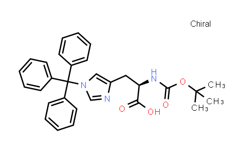 CAS No. 393568-74-6, N-[(1,1-Dimethylethoxy)carbonyl]-1-(triphenylmethyl)-D-histidine
