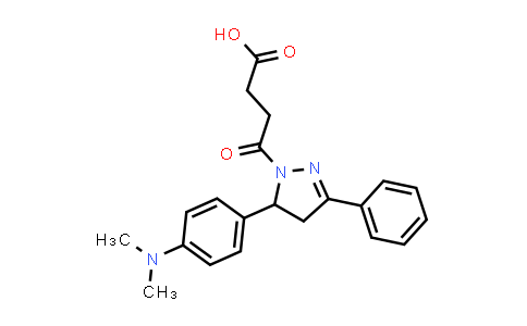 CAS No. 394225-50-4, 4-(5-(4-(Dimethylamino)phenyl)-3-phenyl-4,5-dihydro-1H-pyrazol-1-yl)-4-oxobutanoic acid