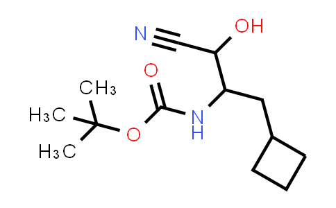 CAS No. 394735-20-7, Tert-butyl 1-cyano-3-cyclobutyl-1-hydroxypropan-2-ylcarbamate