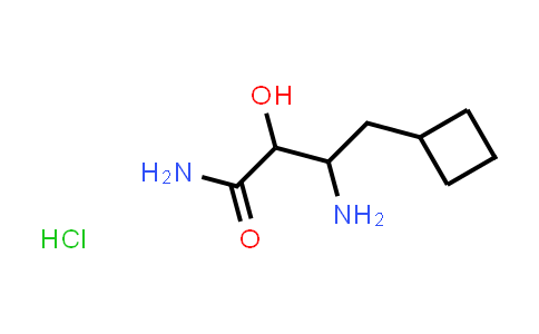 CAS No. 394735-23-0, 3-Amino-4-cyclobutyl-2-hydroxybutanamide hydrochloride