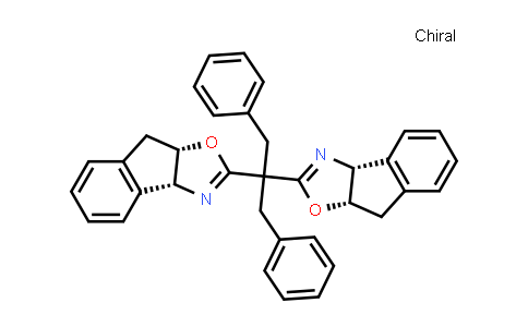 CAS No. 394738-76-2, (3aR,3a'R,8aS,8a'S)-2,2'-(1,3-Diphenylpropane-2,2-diyl)bis(3a,8a-dihydro-8H-indeno[1,2-d]oxazole)