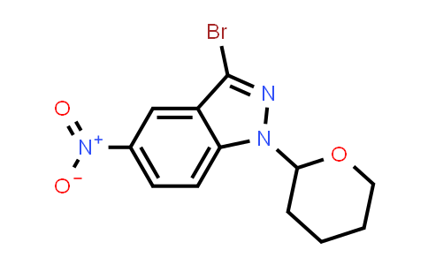 CAS No. 395099-73-7, 3-Bromo-5-nitro-1-(oxan-2-yl)-1H-indazole