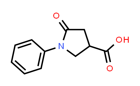 CAS No. 39629-86-2, 5-Oxo-1-phenylpyrrolidine-3-carboxylic acid