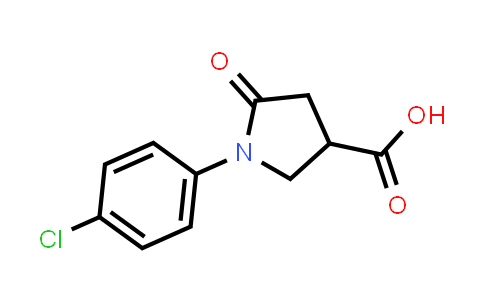 CAS No. 39629-87-3, 1-(4-Chlorophenyl)-5-oxopyrrolidine-3-carboxylic acid