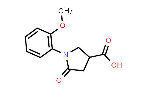 CAS No. 39629-90-8, 1-(2-Methoxyphenyl)-5-oxo-3-pyrrolidinecarboxylic acid