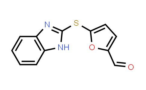 CAS No. 39689-08-2, 5-(1H-Benzo[d]imidazol-2-ylthio)furan-2-carbaldehyde