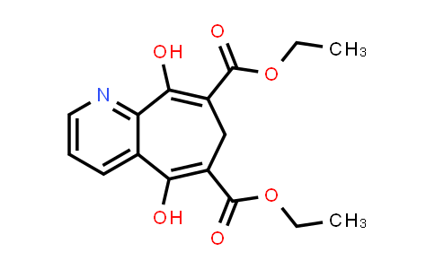 CAS No. 39713-38-7, 7H-Cyclohepta[b]pyridine-6,8-dicarboxylic acid, 5,9-dihydroxy-, 6,8-diethyl ester