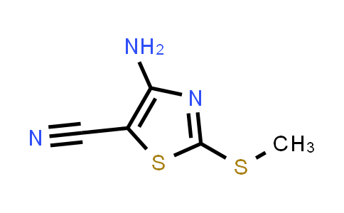 CAS No. 39736-28-2, 4-Amino-2-(methylthio)thiazole-5-carbonitrile