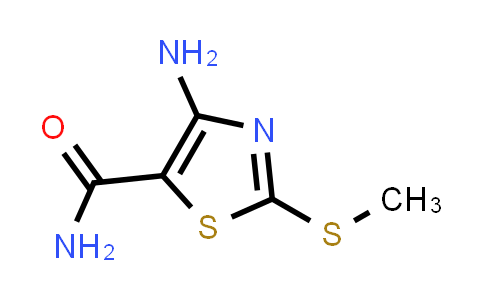 CAS No. 39736-30-6, 4-Amino-2-(methylthio)-5-thiazolecarboxamide