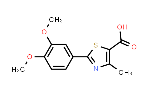 CAS No. 400080-46-8, 2-(3,4-Dimethoxyphenyl)-4-methylthiazole-5-carboxylic acid
