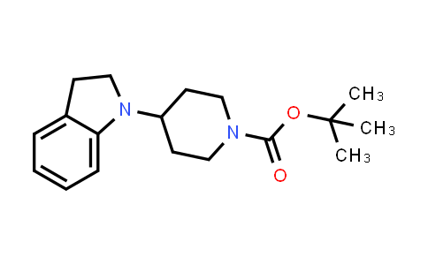 CAS No. 400828-91-3, tert-Butyl 4-(2,3-dihydro-1H-indol-1-yl)piperidine-1-carboxylate